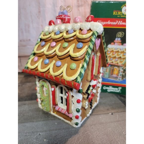 Santa's World Kurt S Adler Gingerbread Junction house village xmas decor - Picture 2 of 8